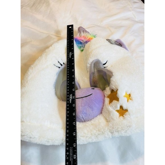Unicorn Plush Big Fat Head Costume Halloween Easter Aldis White Rainbow - Picture 6 of 8